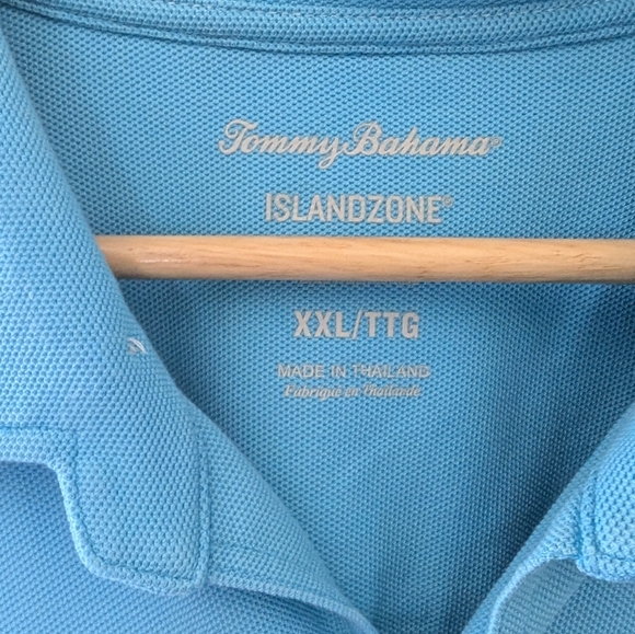 Tommy Bahama Islandzone Button Down Casual Shirt Size XXL Turquoise Blue N - Picture 3 of 5